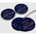 thumbnail image 4 of Inkdotpot 100 Pack ThankYou For Celebrating With Me Birthday Favor Paper Tag Craft Real Rose Gold Foil Hang Tag, 4 of 6