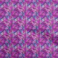 thumbnail image 1 of oneOone Cotton Jersey Purple Fabric Abstracts Craft Projects Decor Fabric Printed By The Yard 58 Inch Wide, 1 of 5