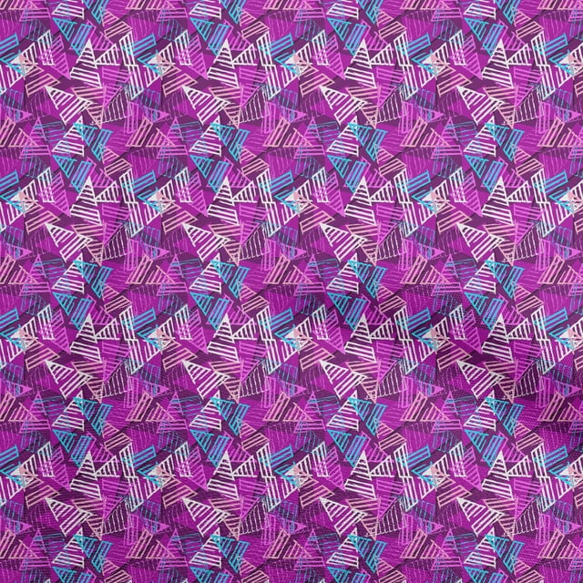 oneOone Cotton Jersey Purple Fabric Abstracts Craft Projects Decor Fabric Printed By The Yard 58 Inch Wide