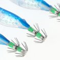 thumbnail image 4 of 5 Pieces Luminous Squid Jigs Hooks For Sleeve-fish Cuttlefish Blue, 4 of 7