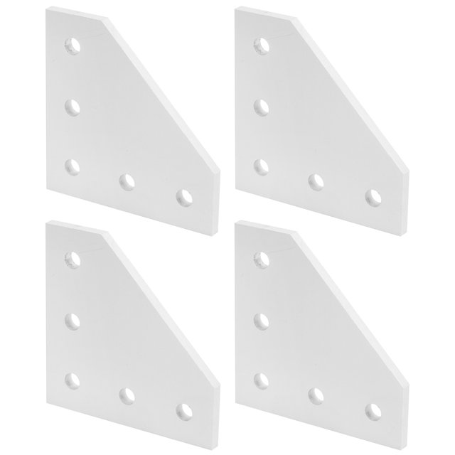 Joining Plate, Excellent Craftsmanship 5-Hole Joining Plate 5-hole Placement Strong And Durable With 4pcs For Worker For Construction Industry 2020L Shape,3030L Shape,4040L Shape