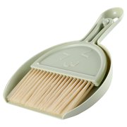 Renjiang Dust pan Broom Brush Dustpan - Small Broom and Dustpan Set, Mini Broom and Dustpan, Small Dustpan and Brush Set for Home Cleaning,Sofa, Desk, Guinea Pig Cage, Cat Litter etc.（Green）
