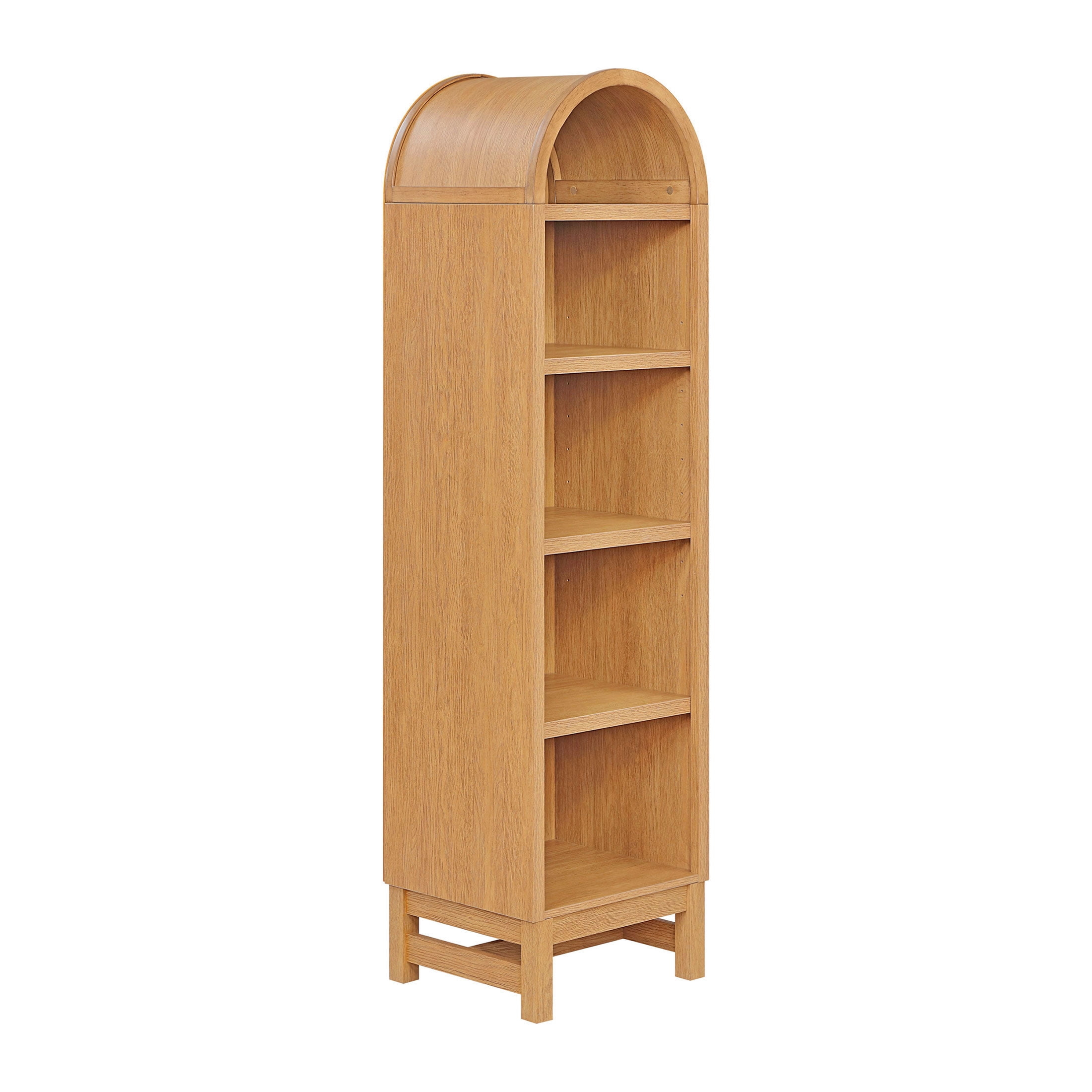 Better Homes & Gardens Juliet Narrow Arch Bookcase, Light Honey, for Adults