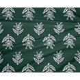 thumbnail image 4 of oneOone Polyester Lycra Fabric Leaves & Floral Block Printed Fabric 1 Yard 56 Inch Wide, 4 of 4