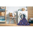 thumbnail image 2 of Ahgly Company Tapis d'Intérieur Lavable en Machine Carré Transitionnel Violet Foncé, 8 Pieds Carré, 2 of 7