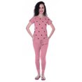 thumbnail image 1 of Moomaya Nightwear Set Watermelon Embroidery Slimfit Pyjamas Sleepwear 2 Pcs Set, 1 of 6