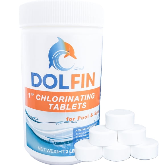 Tablettes de Chloration de 1 Po et 2 Lb, Tablettes de Chlore pour Piscine, Tablettes de Chlore pour Piscines, Bains Thermaux
