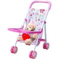 thumbnail image 1 of LAICAIW Baby Doll Stroller, Foldable Doll Stroller, Baby Doll Carriage, Realistic Convertible Doll Pram, Toy Baby Stroller, Creative Baby Doll Stroller Play Set for Toddler and Girls, Nuturing and R, 1 of 7