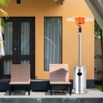 thumbnail image 3 of Patiojoy Outdoor 50000 BTU Standing Heater LP Propane Heater w/Wheels Silver, 3 of 9