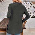 thumbnail image 4 of Besolor Women's Open Front Cardigan Sweaters Casual Fall Ribbed Long Sleeve Knit Cardigans with Pockets, 4 of 4