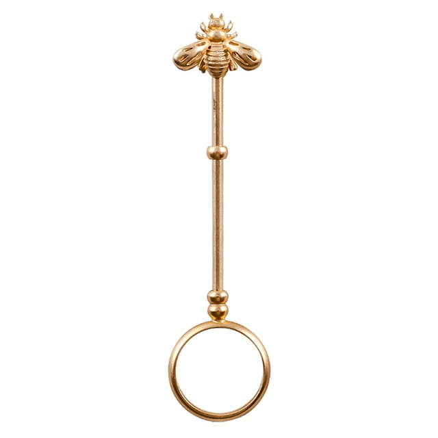 Ring Clip Hands Free Adjustable Ring Holder Universal Brass Hand Jewelry Rack, 16mm, Gold