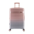 thumbnail image 1 of iFLY Spotlight 24" Expandable Hardside Spinner Checked Luggage, Rose Gold Ombre, 1 of 7
