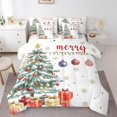 thumbnail image 1 of 7Pcs Christmas Tree Kids Bedding Set for Boys,King Size Comforter Set with Sheets and Pillowcase,7Pcs Bed in a Bag Merry Christmas Children Bed Set,Xmas Comforter, 1 of 5