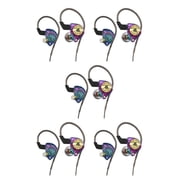 mmirethe AK3 FiLe Wired Earbuds 3.5mm for Jack Music Cellphone Earphone Hands-free Long Cord Running Headset with Eaps Colorful 5Set