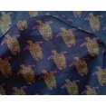 thumbnail image 4 of oneOone Silk Tabby Fabric Turtle Block Printed Craft Fabric BTY 42 Inch Wide, 4 of 4