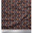 thumbnail image 1 of Soimoi Rayon Fabric Leaves Small Print Fabric by The Yard 42 Inch Wide, 1 of 3