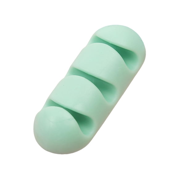 Clips de Gestion de Cordon de Bureau Debout, Double Fentes, Silicone, Installation Facile pour Organisateur de Fils Bureau à Domicile