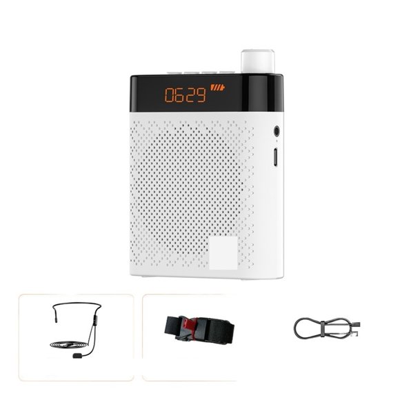 K6 Loudspeaker Little Bee Teacher Tour Guide Dedicated Speakers Amplifier With Mic Phone Bluetooth Dual-speaker Voice Amplifier ,Comfortable and Portable