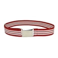 thumbnail image 1 of Kids Toddler Belt Elastic Adjustable Stretch Unisex Belts Silver Square Buckle, 1 of 1