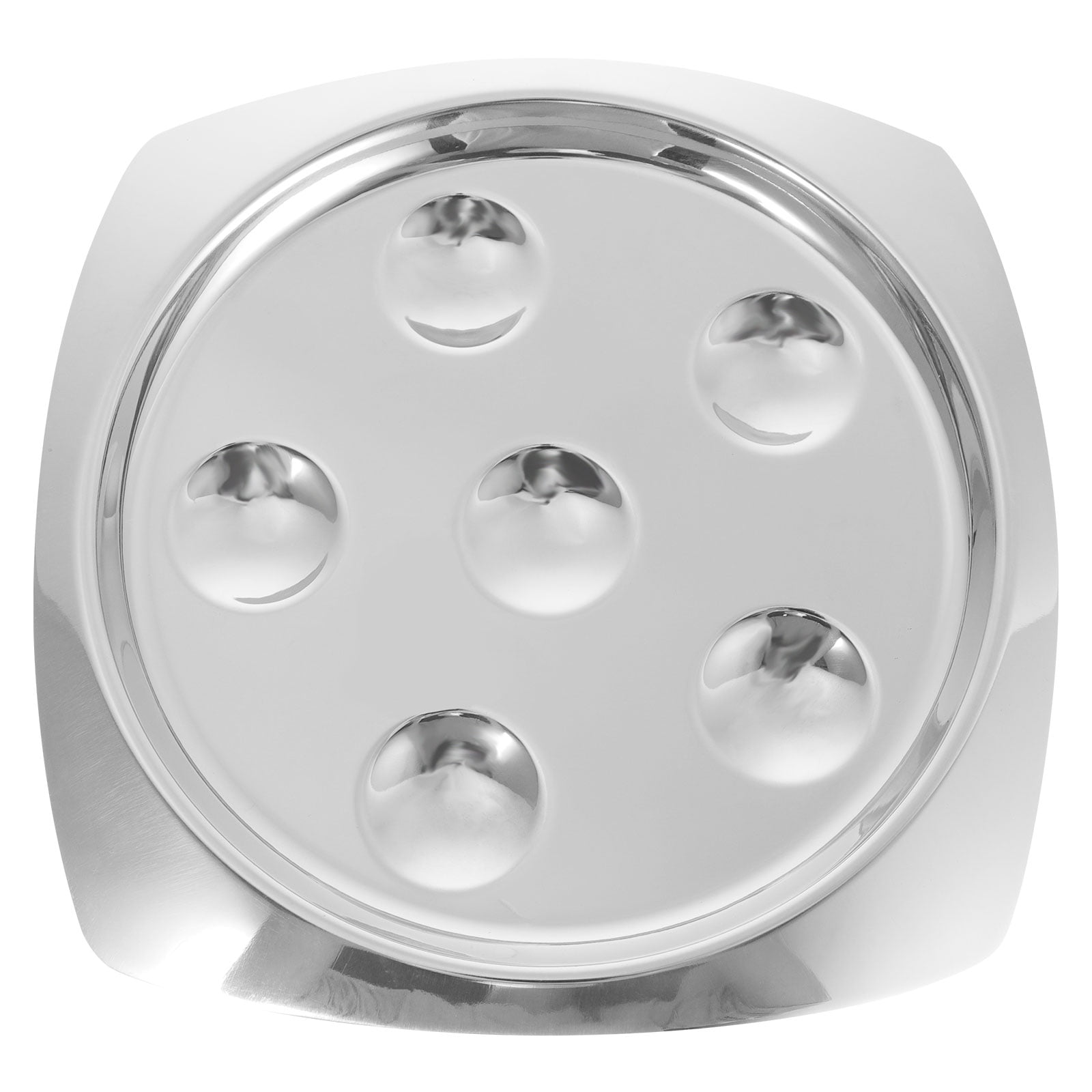 Stainless Steel Snail Dish Escargot Plate Food Plate Compartment Holes Plates