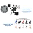 thumbnail image 4 of Waterproof Office Desk Chair Seat Cover, PU Leather Chair Covers, Stretchable Rotating Computer Chair Slipcovers Protector Gray (Only Cover), 4 of 11