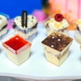 thumbnail image 4 of Coupes à Dessert Transparentes avec Couvercles et Cuillères, Lot de 50 Coupes à Dessert Mini 5 Oz 3 Oz, 2 Types de Coupelles d'Apéritif Parfait, Mini Gobelets Réutilisables pour Desserts de Fête, 4 of 6