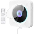 thumbnail image 1 of Qoosea Portable CD Player with Bluetooth, Wall Mountable CD Music Player, Home Audio Boombox with Remote Control Built-in Hifi Speakers MP3 Headphone Jack Aux Input Output, 1 of 8