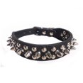 thumbnail image 1 of Spiked Pu Leather Dog Collar Soft Funny Mushrooms Rivet Spike Studded Puppy Adjustable Outdoor Dog Collars for Small Medium Large Dogs Cats, 1 of 5