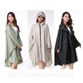 thumbnail image 3 of AMERTEER 1 Pcs Imperméable à Capuche pour Femmes Poncho Long Extérieur Imperméable, 3 of 10