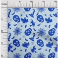 thumbnail image 2 of oneOone Polyester Spandex Baby Blue Fabric Halloween Craft Projects Decor Fabric Printed By The Yard 56 Inch Wide, 2 of 4