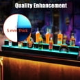 thumbnail image 3 of LED Lighted Liquor Bottle Display Shelf, 60 Inch 2-Tier Acrylic Bar Rack, Multicolor Lighting, RF Remote & App Control, Wall-Mounted, Wireless & Mobile Phone Connectivity, Rectangle , 60 inches, 3 of 7