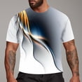 thumbnail image 2 of LUOGENLI T-shirts pour Hommes T-shirts 3D Nouveauté Hommes T-shirts Graphiques Amusants T-shirts Imprimés 3D Col Rond Manches Courtes Été Décontracté T-shirts Blouse Tops 4xlt T-shirts Graphiques Pâques Blanc G, 2 of 4