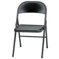 thumbnail image 2 of MECO Sudden Comfort Chaise Pliante Tout en Acier pour Intérieur et Extérieur, Noire (Ensemble de 4), 2 of 4