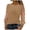 Khaki#sequins long sleeve tops for women, variant on VINUSLI Sequin Tops for Women Plus Size Shiny Glitter Off Shoulder Tunic Top Elegant Crewneck Long Sleeve Party Bling Blouse Black,XXL