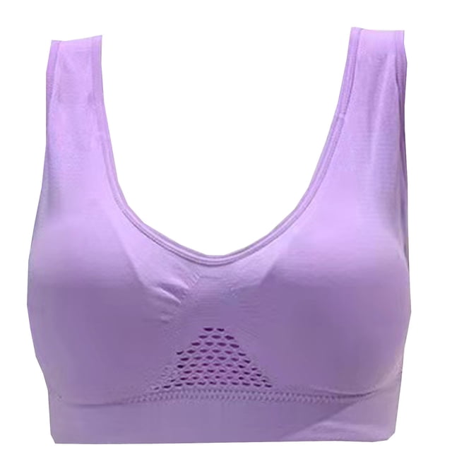 Timegard Sports Bras for Women Plus Size Breathable Comfort Wireless Bras High Support Athletic Yoga