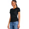 thumbnail image 4 of George Women's Side Ruched Tee, 4 of 6