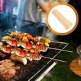 thumbnail image 2 of Bamboo BBQ Skewers for Grilling Meat and Vegetables Safe Disposable Roasting Sticks 50cm, 2 of 9