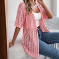 thumbnail image 4 of Duster Sweater Cardigan Open Knit Sweater Embroider Cardigan Womens plus Size Sweaters Knit Cardigans for Women plus Size Short Cardigan Womens plus Cardigans Womens Duster Cardigan 3x Sweaters, 4 of 4