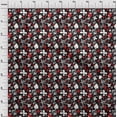 thumbnail image 4 of oneOone Rayon Maroon Fabric Poker Card Craft Projects Decor Fabric Printed By The Yard 56 Inch Wide, 4 of 4