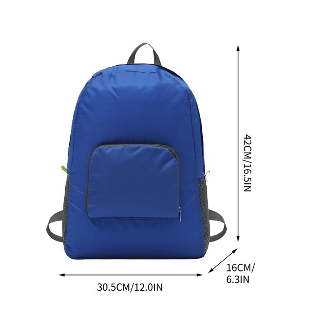 Ohufall Fluorescent Color Lightweight Foldable Backpack School Bag For Students Minimalism Style Travel Essentials Daypack