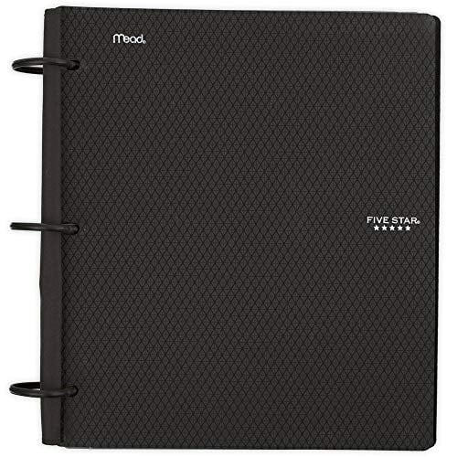 Five Star Flex Hybrid NoteBinder, 1 Inch Binder with Tabs, Notebook and 3 Ring Binder All-in-One, Assorted Colors, Color Selected for You, 1 Count (29328)