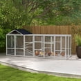 thumbnail image 2 of PawHut Outdoor Wooden Chicken Coop, Combinable Design Hen House with Run, 2 of 10