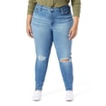 thumbnail image 1 of Levi Strauss Signature.™ Red Women's Plus High Rise Skinny Jeans, 1 of 3