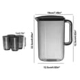 thumbnail image 3 of Wzzjkit Plastic Pitcher, Clear Water Pitcher with Lid, Fridge Jug, Shatterproof, Great for Iced Tea, Sangrias, Lemonade, Milk, Large Capacity Tea Pitcher, 3 of 6