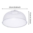 thumbnail image 2 of Bmisegm Microwave Plate Cover Transparent Cover An Ti Splatter Lid with Steam Vents Holes and Handle Microwave Cover for Food Microwave Oven Heating Cover Oil Proof Closure Bags & lids & Boxes A, 2 of 5