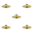 thumbnail image 2 of Thinsony Pillar Candle Holder Candlelight Home Decor Party for Dining Christmas Gold Large 5Set, 2 of 6