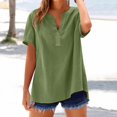 thumbnail image 2 of T-Shirts Femmes Lot Mode Décontractée Col en V Manches Courtes Haut T-Shirt - Hontri, 2 of 5