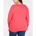 thumbnail image 2 of I.N.C Chandail à Cordon pour Femmes, Rose, Grande Taille, 1X, 2 of 2