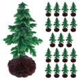 thumbnail image 1 of Shisuyan 20pcs Mini Christmas Trees Tiny Artificial Christmas Tree Ornaments Tabletop Christmas Trees for Festive Holiday Celebrations Table Centerpieces, 1 of 1