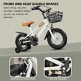 thumbnail image 4 of Vélo pour Enfants Bicyclette pour Filles de 3 à 7 Ans avec Petites Roues Panier Bicyclette pour Enfants, 4 of 7